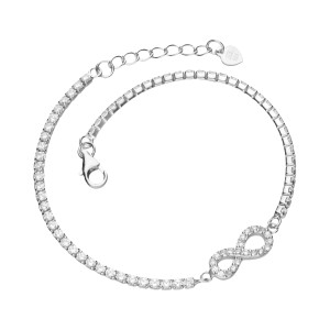 Bratara tennis argint cu infinit DiAmanti AH868BRH-AS (Argint 925‰ 4,5 g.)